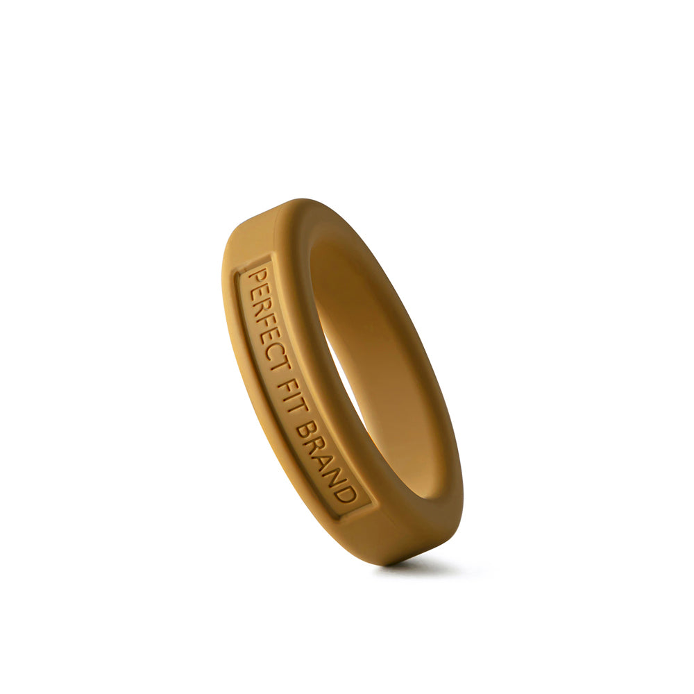 Classic 1.4" (36 mm) Silicone Med. Stretch Penis Ring Gold | 8101144805024 | Available at EroticWarehouse.com