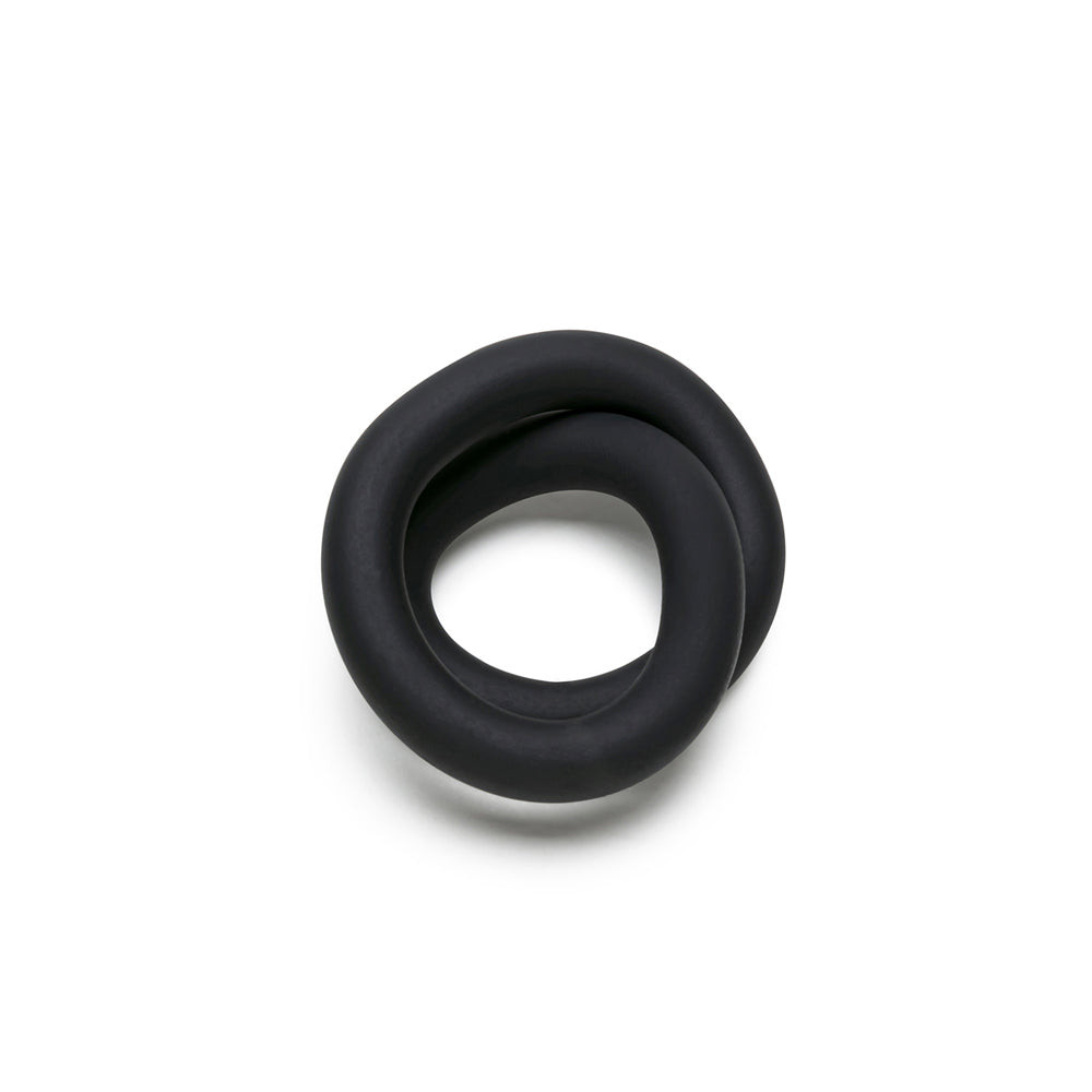 9" (229 mm) Silicone Hefty Wrap Ring Black | 8101144807936 | Available at EroticWarehouse.com