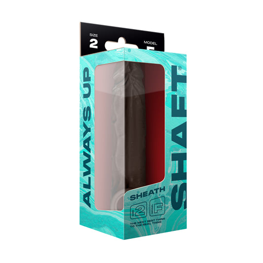 Model F: Shaft Sheath Mahogany Size 2 | 810119281623 | Available at EroticWarehouse.com