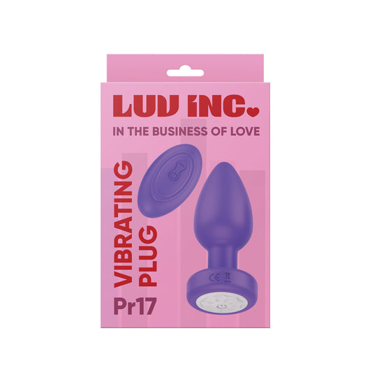 Pr17: Vibrating Plug W/ Remote Purple | 810119281937 | Available at EroticWarehouse.com