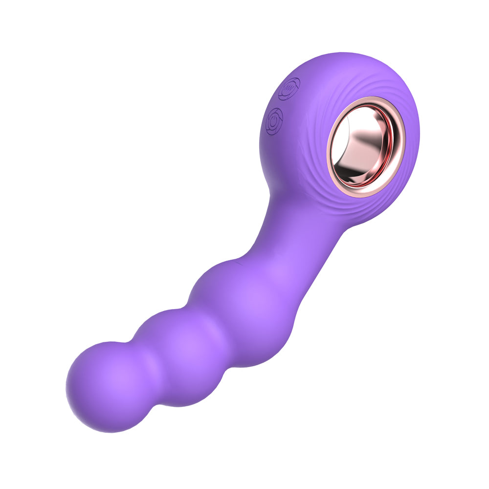 Br15: Beaded Ring Vibe Purple | 810119281975 | Available at EroticWarehouse.com
