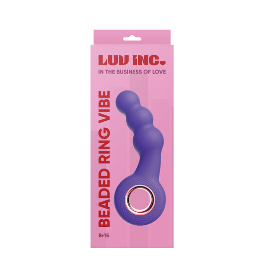 Br15: Beaded Ring Vibe Purple | 810119281975 | Available at EroticWarehouse.com