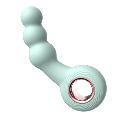 Br15: Beaded Ring Vibe Green | 810119281982 | Available at EroticWarehouse.com
