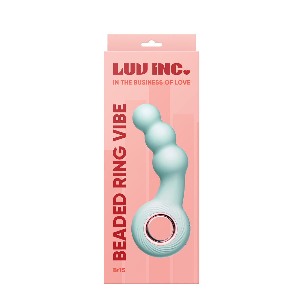 Br15: Beaded Ring Vibe Green | 810119281982 | Available at EroticWarehouse.com