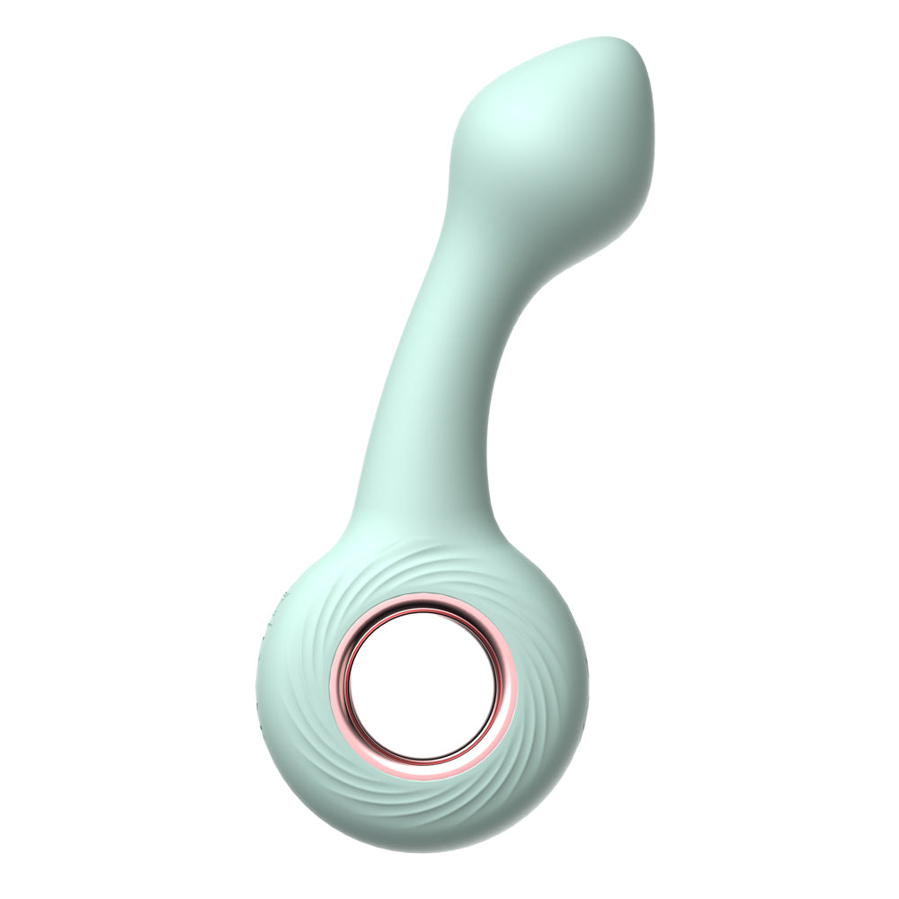 Pt16: Pointed Tip Ring Vibe Green | 810119282002 | Available at EroticWarehouse.com