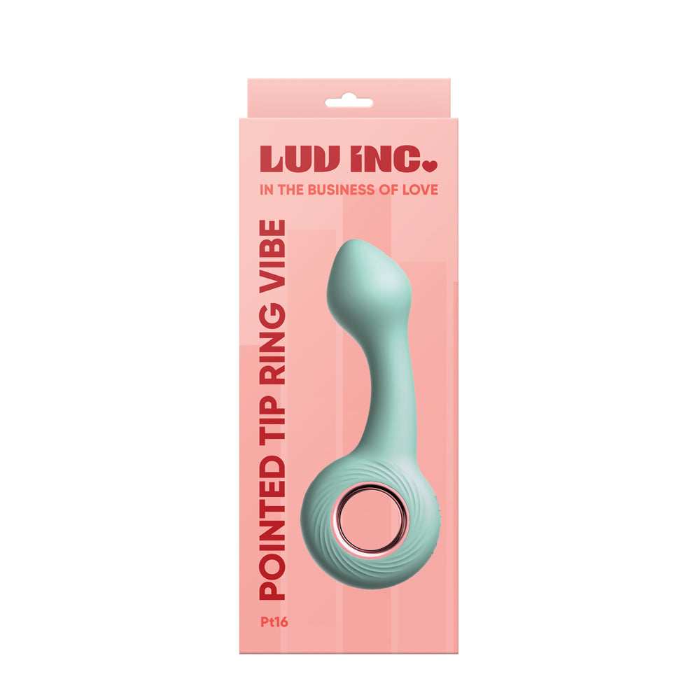 Pt16: Pointed Tip Ring Vibe Green | 810119282002 | Available at EroticWarehouse.com