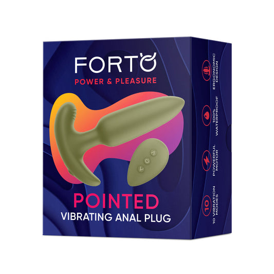 Pointed Vibrating Plug Green | 810119282958 | Available at EroticWarehouse.com