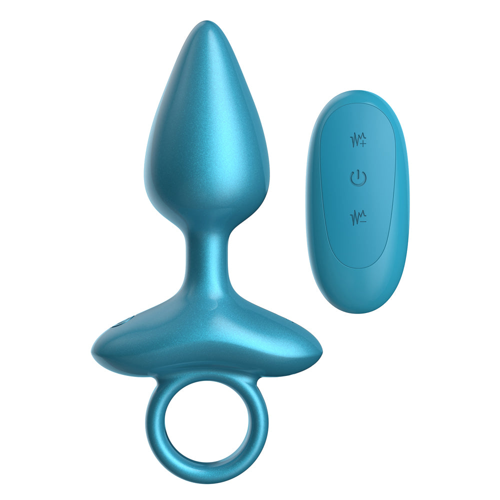 Cr82: Cone Ring Luv Plug Metallic Blue | 810119283689 | Available at EroticWarehouse.com
