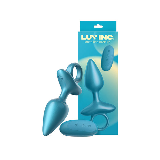 Cr82: Cone Ring Luv Plug Metallic Blue | 810119283689 | Available at EroticWarehouse.com