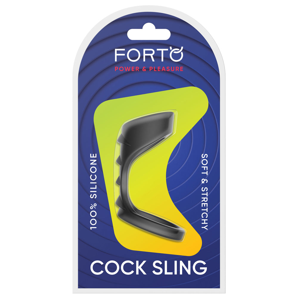 F-45: Textured Bridge Cocksling Black | 810119283870 | Available at EroticWarehouse.com