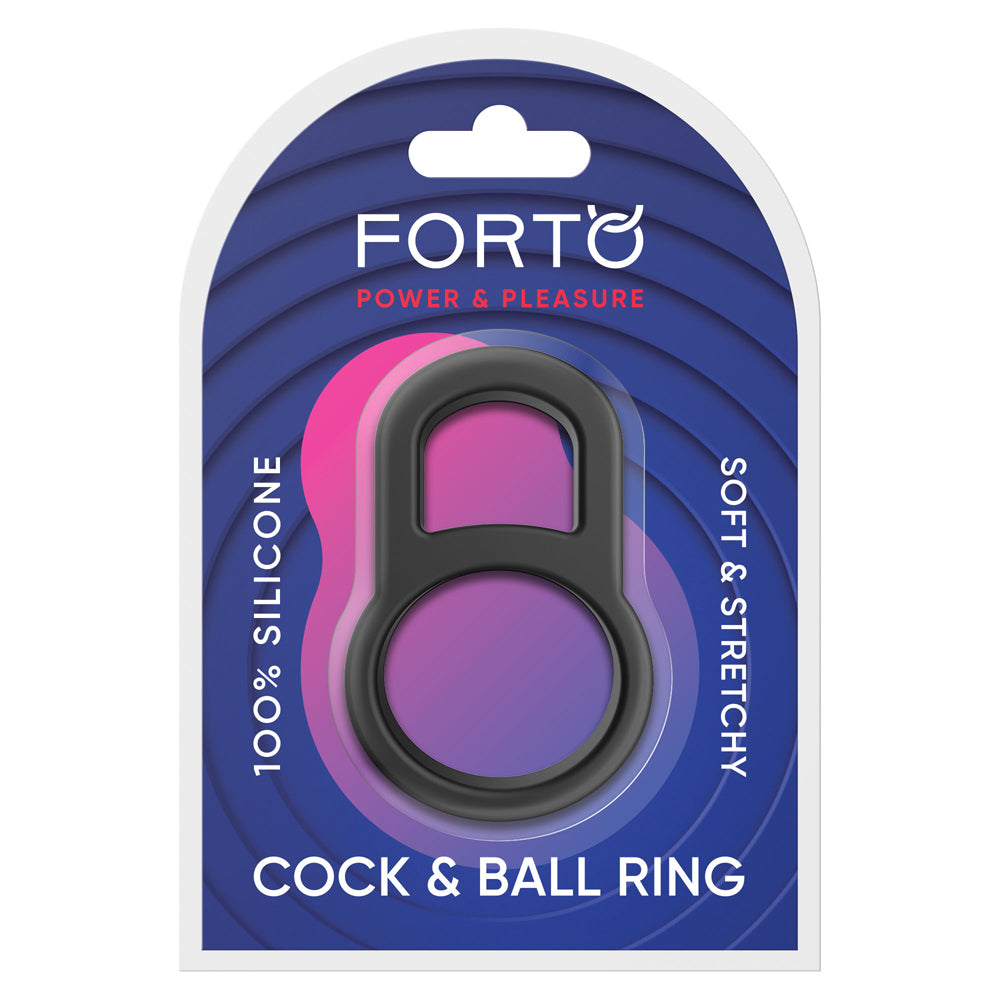 F-41: Lock Cock & Ball Ring Black | 810119283887 | Available at EroticWarehouse.com