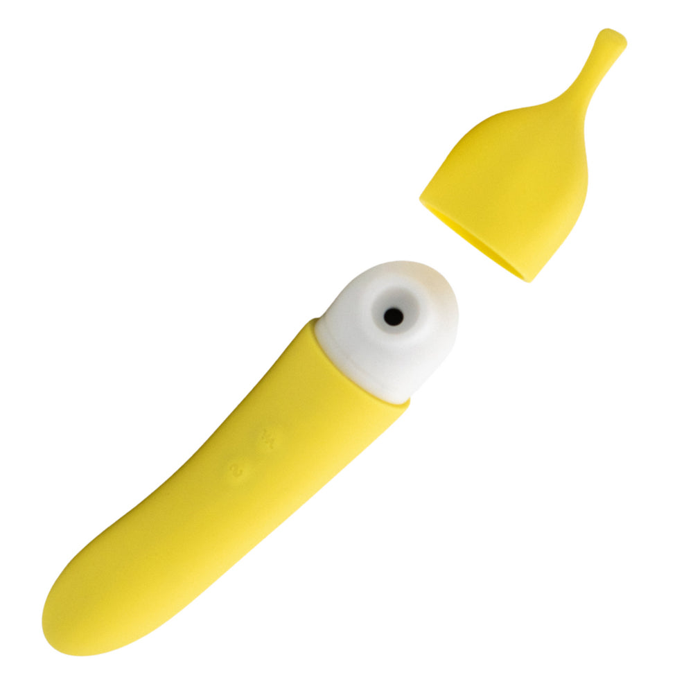 Banana Cream Air Pulse & G-Spot Vibrator | 810120340845 | Available at EroticWarehouse.com