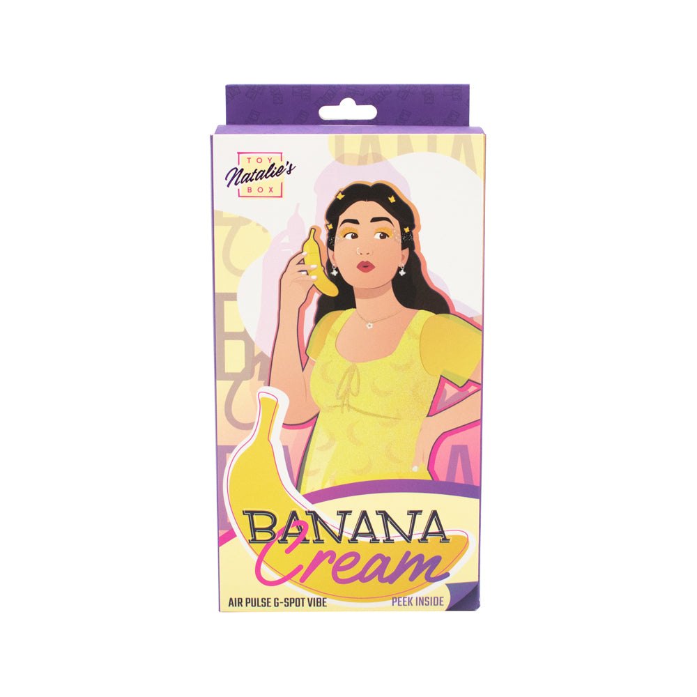 Banana Cream Air Pulse & G-Spot Vibrator | 810120340845 | Available at EroticWarehouse.com