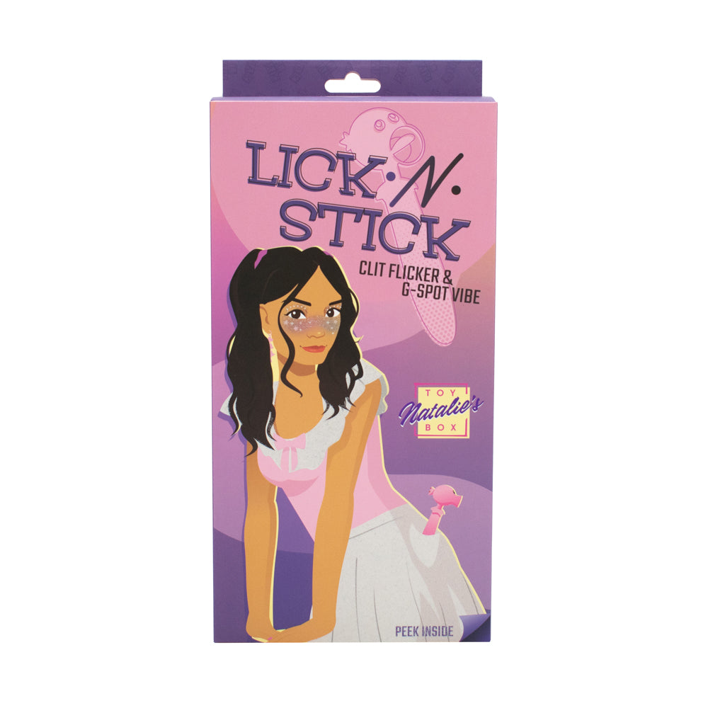 Lick N' Stick Clit Flicker & G-Spot Vibrator | 810120340883 | Available at EroticWarehouse.com