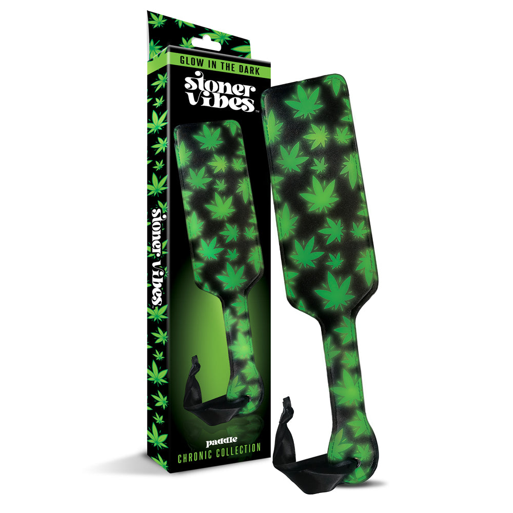Stoner Vibes Chronic Collection Glow In The Dark Paddle | 810126930217 | Available at EroticWarehouse.com