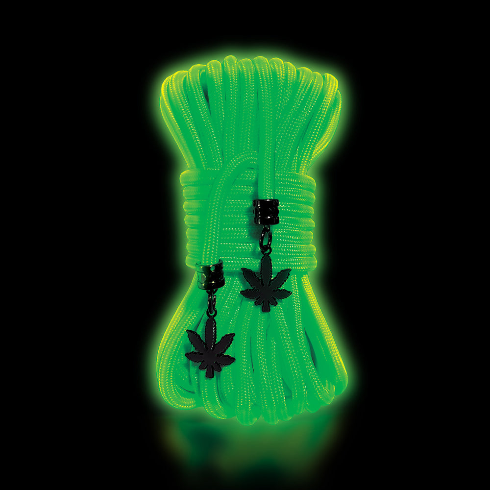 Stoner Vibes Chronic Collection Glow In The Dark Rope 32 Feet | 810126930248 | Available at EroticWarehouse.com