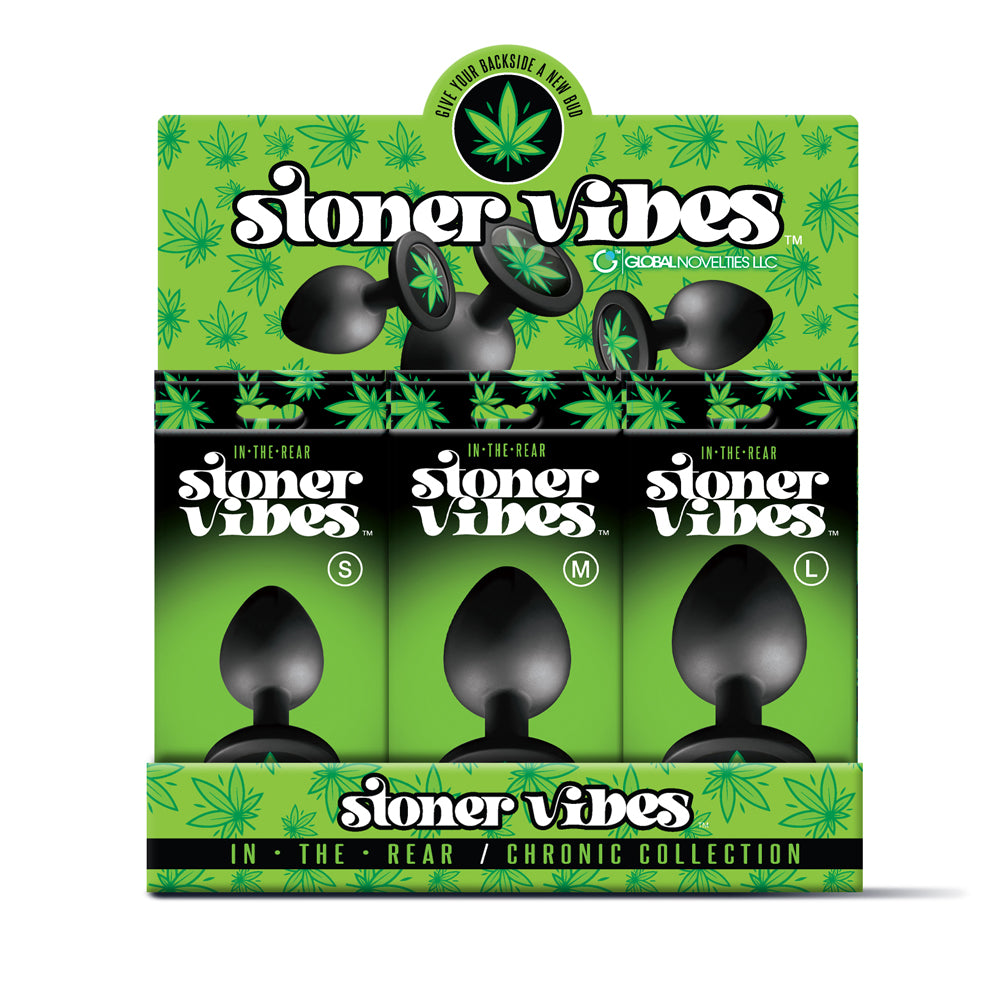 Stoner Vibes Chronic Collection In The Rear Anal Plug Display 12 Pcs | 810126930286 | Available at EroticWarehouse.com