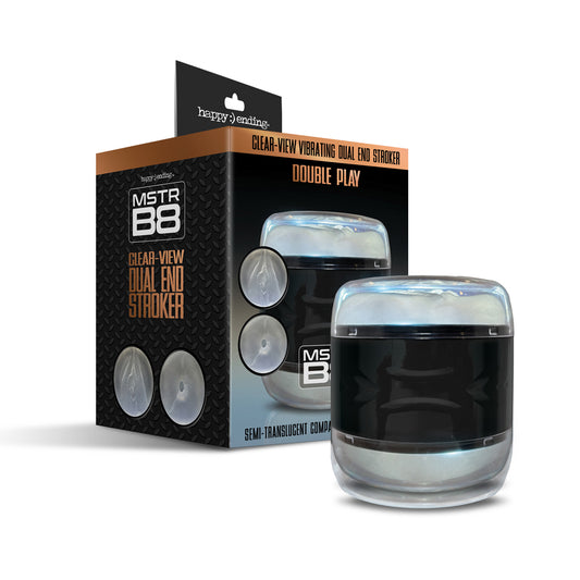 Mstr B8 Clear-View Dual End Stroker Double Play | 810126930422 | Available at EroticWarehouse.com