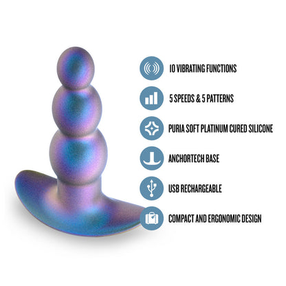 Anal Adventures Matrix Expedition Plug Lunar Blue | 810138370193 | Available at EroticWarehouse.com