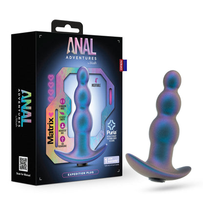 Anal Adventures Matrix Expedition Plug Lunar Blue | 810138370193 | Available at EroticWarehouse.com