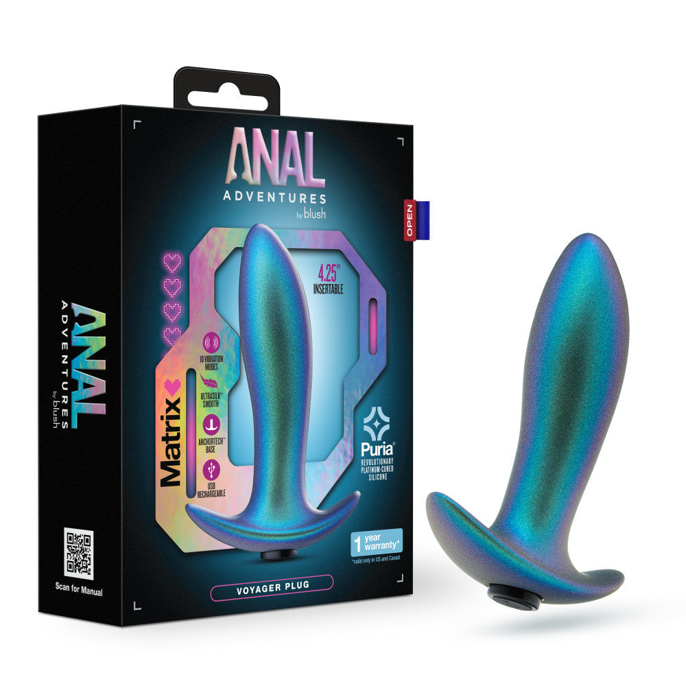 Anal Adventures Matrix Voyager Plug Neptune Teal | 810138370247 | Available at EroticWarehouse.com