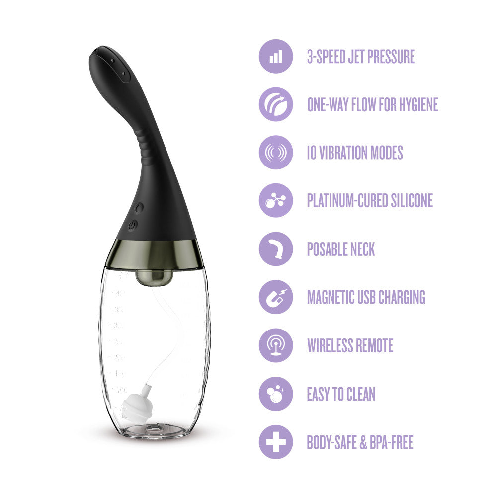 Anal Adventures Platinum Aqua Jet Black | 810138371152 | Available at EroticWarehouse.com