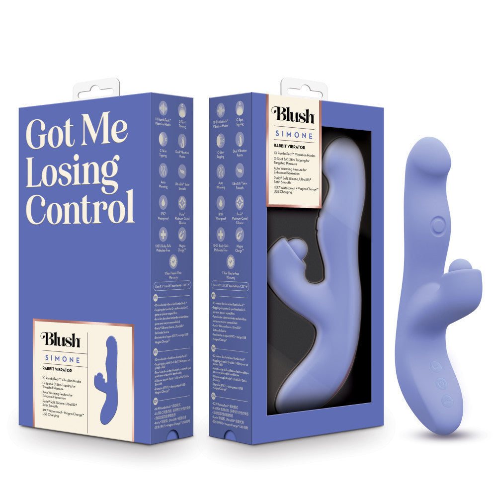 Blush Collection Simone Tapping Rabbit | 810138371343 | Available at EroticWarehouse.com