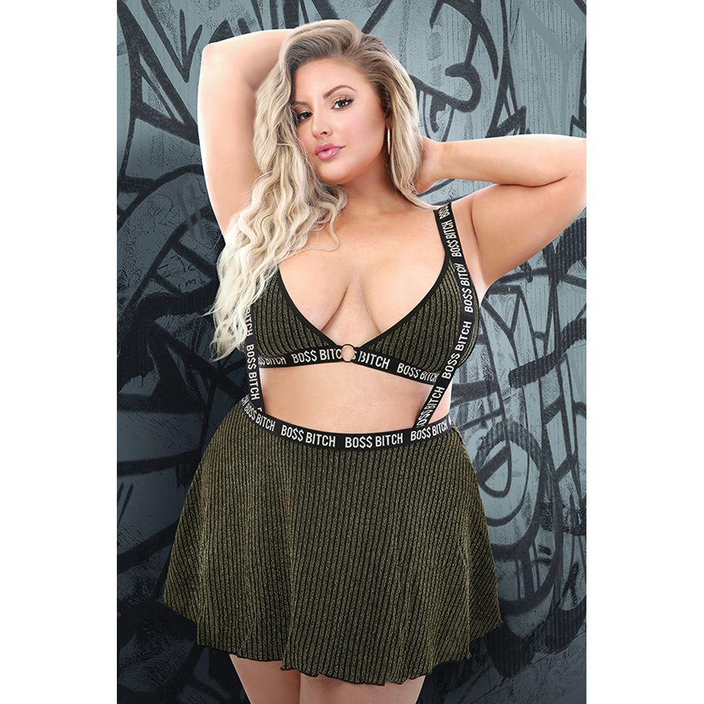Bo$$ Bitch Skirt Queen Size | 811432029855 | Available at EroticWarehouse.com
