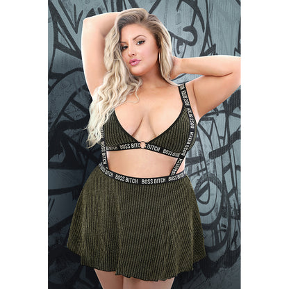 Bo$$ Bitch Skirt Queen Size | 811432029855 | Available at EroticWarehouse.com