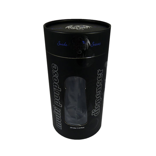 Black Suede Aluminum Dispenser 250 ml | 811490701069 | Available at EroticWarehouse.com