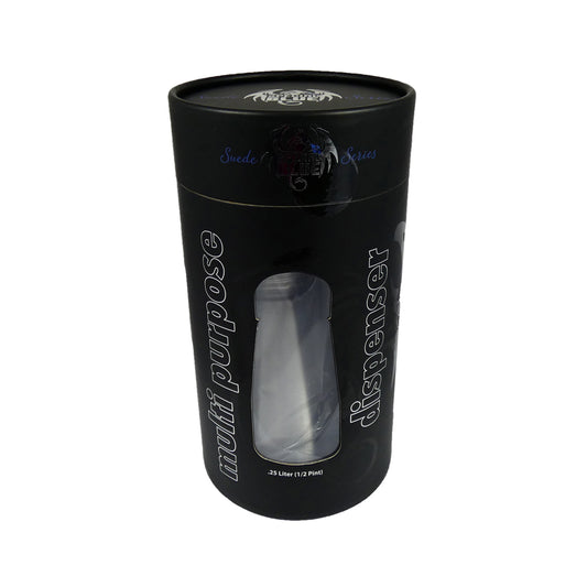 Silver Suede Aluminum Dispenser 250 ml | 811490701083 | Available at EroticWarehouse.com