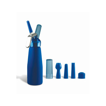 Blue Suede Aluminum Dispenser 500 ml. | 811490701212 | Available at EroticWarehouse.com