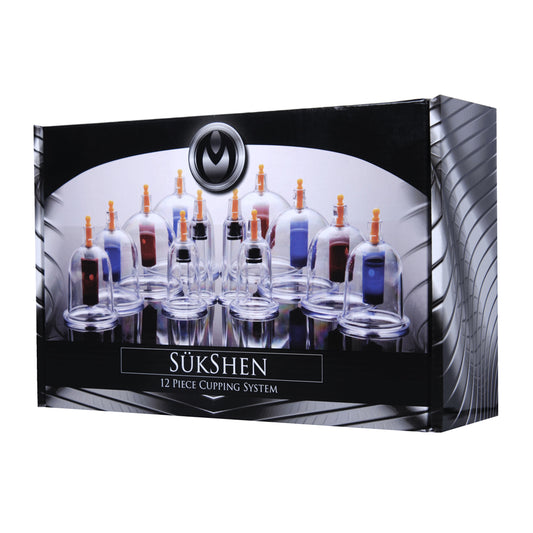 Master Series Sukshen 12 Piece Cupping System | 811847013333 | Available at EroticWarehouse.com