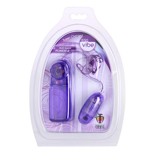 Trinity Vibes Egg Vibe Chord Variable Speed Purple | 811847013890 | Available at EroticWarehouse.com