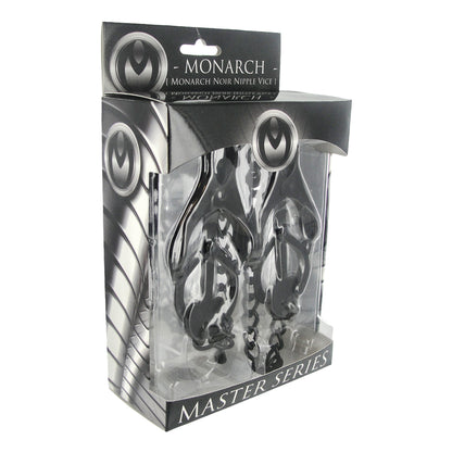 Masters Series Monarch Noir Nipple Vice | 811847017522 | Available at EroticWarehouse.com