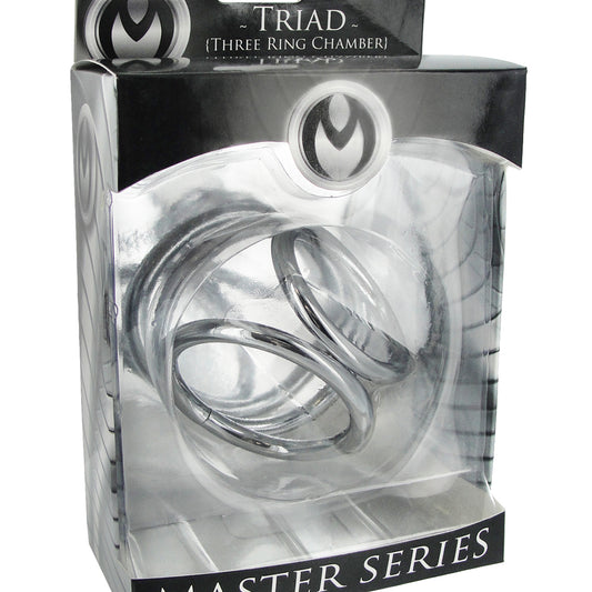 Master Series Triad Chamber Cock And Ball Cage Medium | 811847018185 | Available at EroticWarehouse.com
