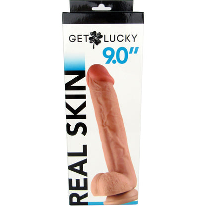 Get Lucky 9" Dual Layer Dong Flesh | 812024032468 | Available at EroticWarehouse.com