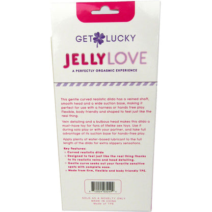 Get Lucky 7" Jelly Dong Pink | 812024032499 | Available at EroticWarehouse.com