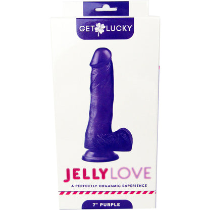 Get Lucky 7" Jelly Dong Purple | 812024032741 | Available at EroticWarehouse.com
