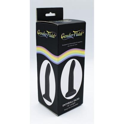 Gender Fluid Enthrall Black Strap On Dildo 7.8'' | 812024034400 | Available at EroticWarehouse.com