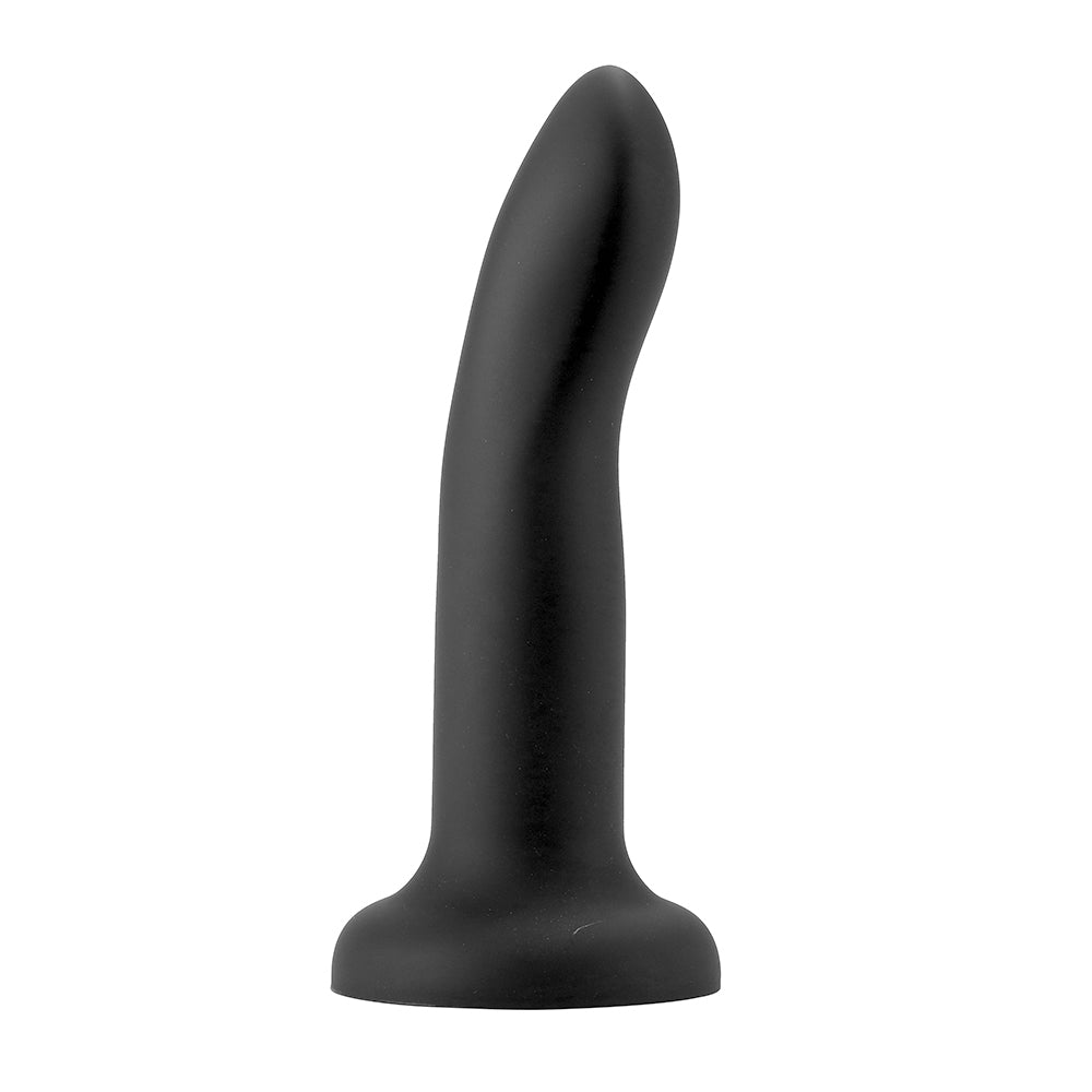 Gender Fluid Enthrall Black Strap On Dildo 6.5'' | 812024034417 | Available at EroticWarehouse.com