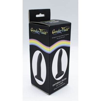 Gender Fluid Enthrall Black Strap On Dildo 6.5'' | 812024034417 | Available at EroticWarehouse.com