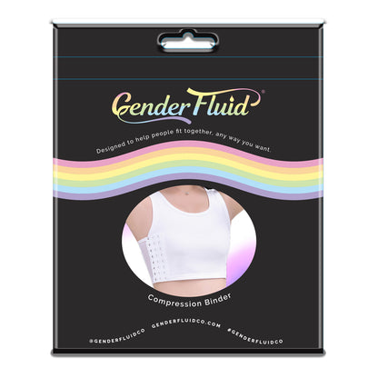 Gender Fluid Chest Compression Binder White Xl | 812024034967 | Available at EroticWarehouse.com