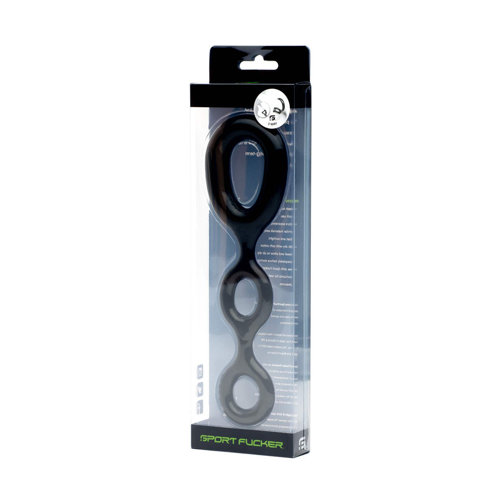 Sport Fucker 3 Way Black | 814137020431 | Available at EroticWarehouse.com