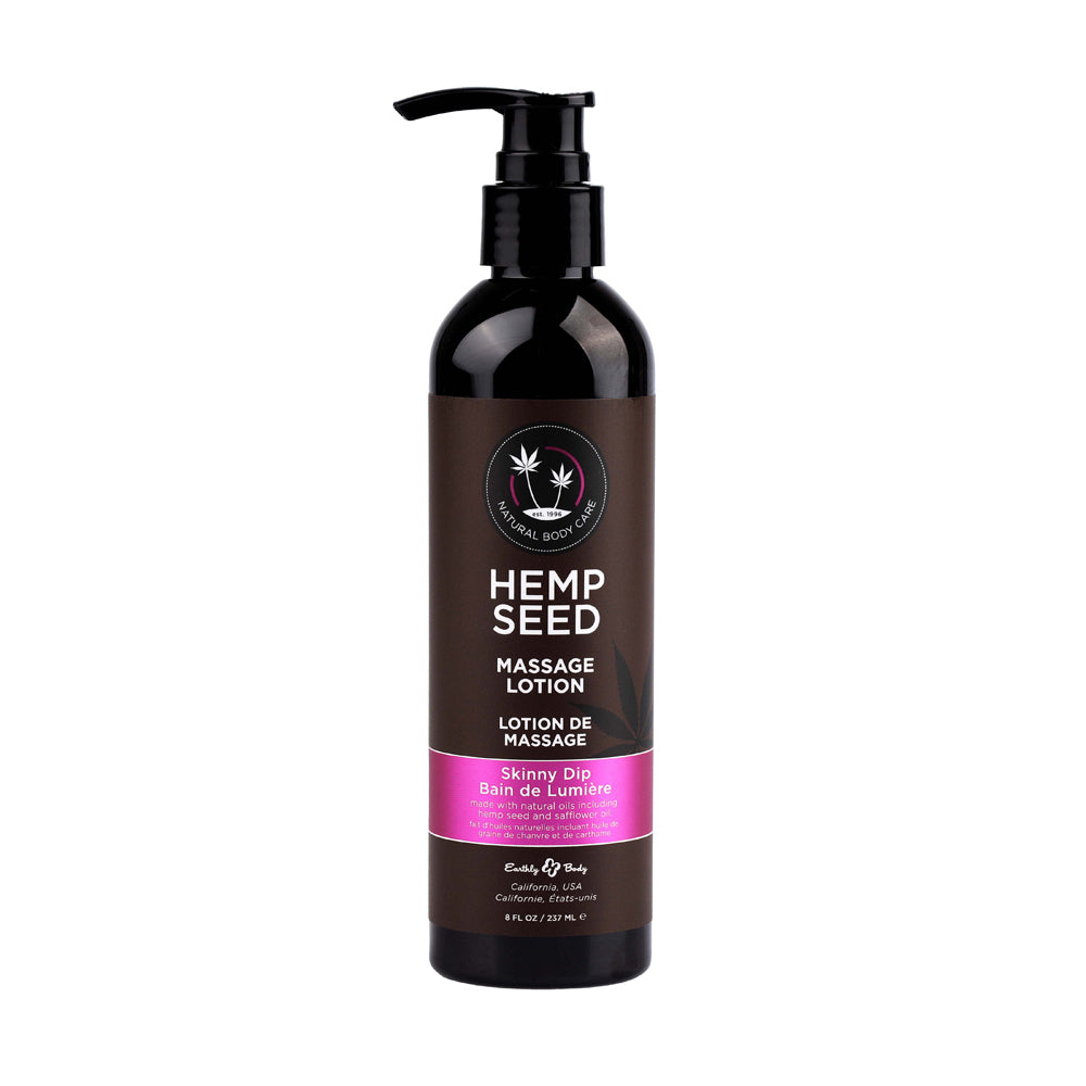 Hemp Seed Massage Lotion Skinny Dip 8 oz. | 814487021706 | Available at EroticWarehouse.com