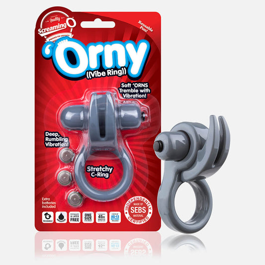 Orny Vibe Ring Grey 1 Ct | 817483012181 | Available at EroticWarehouse.com