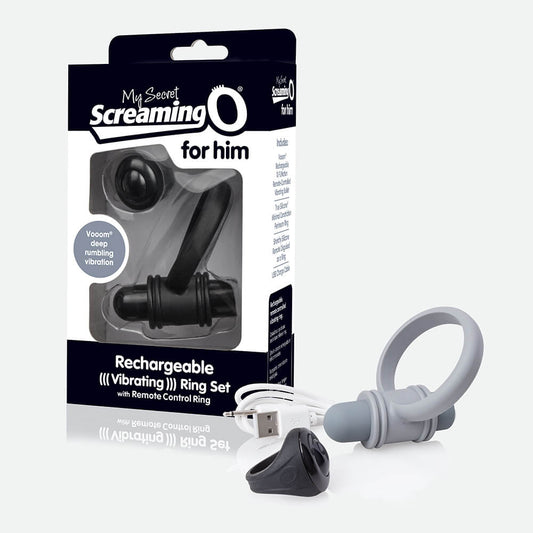 My Secret Bullet And Ring For Him Grey 1 Ct | 817483012877 | Available at EroticWarehouse.com
