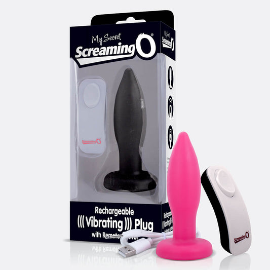 My Secret Remote Vibrating Plug Black 1 Ct | 817483013508 | Available at EroticWarehouse.com