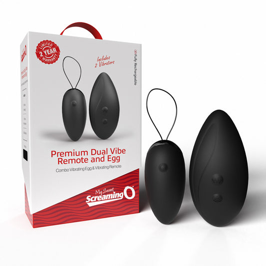 Premium Dual Vibe Remote & Egg 1 Ct | 817483014697 | Available at EroticWarehouse.com