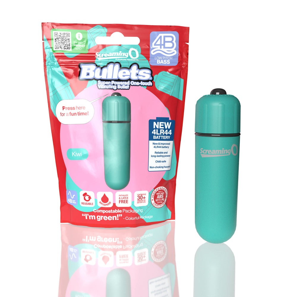 Screaming O 4B Bullet Kiwi 1 Ct | 817483015229 | Available at EroticWarehouse.com